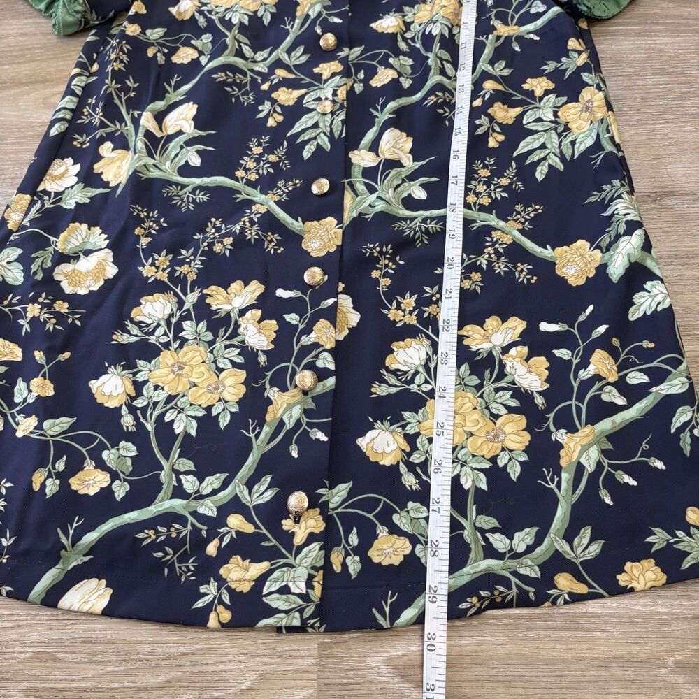 Tuckernuck Dress Womens Size XS Mini Short Sleeve Night Bloom Twiggy Chic - Picture 4 of 8